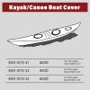 GOODSMANN Kayak/Canoe Cover 10FT Water Resistant 600D Marine Grade Heavy Duty 100% Polyester Oxford with PU Coated Trailerable Kayak Storage Bag Boat Cover Fits 10FT Long and Beam Width up to 27IN view 3