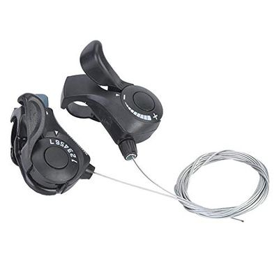 Mountain Bike Shift Lever, Adjustable Thumb Shifter Compact Design, Thumb Gear Shifter for Commuting Fitness Recreation