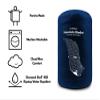 KAMMOK Mountain Blanket - Ultra-Plush Fleece, Water Resistant, Portable, Durable, Indoor/Outdoor Camp Blanket (84 in  50 in) - Midnight Blue view 3