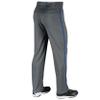 CHAMPRO Boys' Triple Crown Open Bottom Youth Baseball Pants, Graphite, Royal Pipe, Large view 3