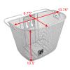 BIRIA Bicycle Basket with Quick Release Universal Bracket, Front Quick Release Basket, Removable, Wire Mesh Bicycle Basket, RED view 2