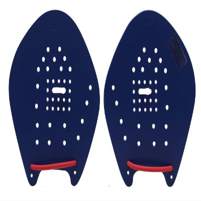 Strokemakers by Speedshop Int'l Swimming Hand Paddles for Swim Training - The Original Stroke Technique Paddle (Size 4, Blue)