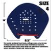 Strokemakers by Speedshop Int'l Swimming Hand Paddles for Swim Training - The Original Stroke Technique Paddle (Size 4, Blue) view 2