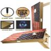American Flag Series - Premium Cornhole Boards w Cupholders and a Handle - Includes 2 Regulation 4' x 2' Cornhole Boards w Premium Birch Plywood and 8 Cornhole Bags (Patriotic Flag) view 3
