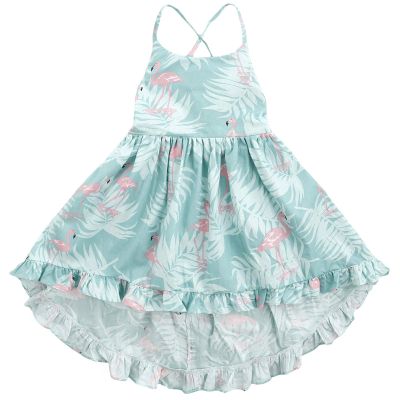 A4Flamingo Floral Girl Dress - Elegant Summer & Party Dress for Girls, Casual A-Line Vintage Style (80)