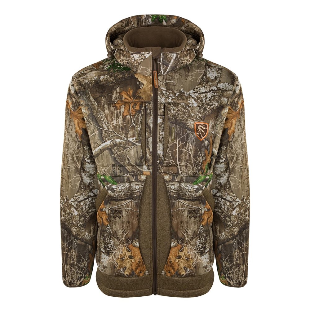 Drake Waterfowl Stand Hunters Silencer Jacket with Agion Active, Realtree Edge, Large