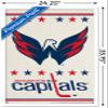 Trends International NHL Washington Capitals - Logo 14 Wall Poster, 22.375" x 34", White Framed Version view 3