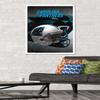 Trends International NFL Carolina Panthers - Helmet 16 Wall Poster, 22.375" x 34", White Framed Version view 2