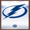 Trends International NHL Tampa Bay Lightning - Logo 17 Wall Poster, 22.375" x 34", Mahogany Framed Version view 1