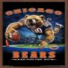 Trends International NFL Chicago Bears - End Zone 17 Wall Poster, 22.375" x 34", Mahogany Framed Version view 1