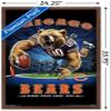 Trends International NFL Chicago Bears - End Zone 17 Wall Poster, 22.375" x 34", Mahogany Framed Version view 3