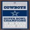Trends International NFL Dallas Cowboys - Champions 13 Wall Poster, 22.375" x 34", Mahogany Framed Version view 1