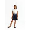 French Toast Girls 4-20 Pull-On Twill Scooter with Striped Bow (Navy, 8) view 3