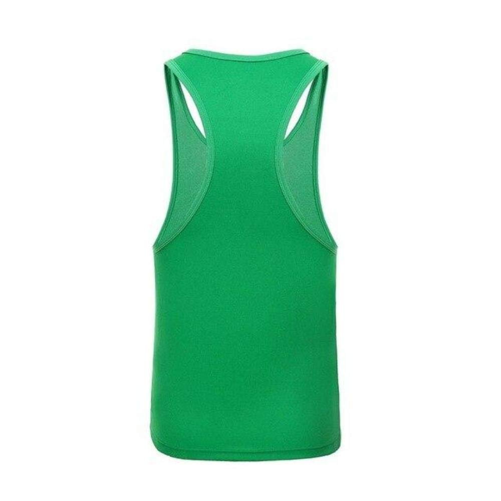 E-HOLISTIC LIFESTYLE Men's Summer Vest Quick-Drying Long-Distance Fitness Green