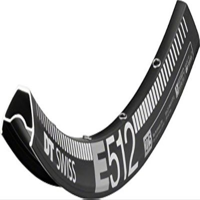 DT Swiss E 512 27.5" Tubeless-Ready Disc Rim: 28h, Black