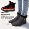 HARENCE Snow Boots for Women Winter Boot with Comfortable Warm Fur Lined Ankle Booties Outdoor Slip On Waterproof Short Boots view 3