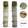 Wilove 5 Layers Fishing Net Trap Fish Basket Collapsible Portable Fish Cage Fishing Keep Net for Crayfish, Crab, Fishes, Fishing Accessories Tool,140cm x 30cm (55.1 x 11.8in) view 2