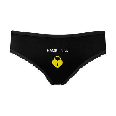 Custom Face on Underwear Lover's Name Lock Brief Panty Printed with Photo XS