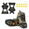 EONPOW Ice Grips, Ice & Snow Grips Cleat Over Shoe/Boot Traction Cleat Rubber Spikes Anti Slip 10 Steel Studs Crampons Slip-on Stretch Footwear (Size S) view 1
