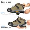 EONPOW Ice Grips, Ice & Snow Grips Cleat Over Shoe/Boot Traction Cleat Rubber Spikes Anti Slip 10 Steel Studs Crampons Slip-on Stretch Footwear (Size S) view 2