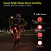Padonow Smart Bike Tail Light: Auto On/Off Flashing Lights Red Back Led Warning Flashlight Easy Mount Cycling Safety Brake Taillight USB Rechargeable Ultra Bright Light Sensing Bicycle Rear Light view 2