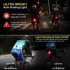 Padonow Smart Bike Tail Light: Auto On/Off Flashing Lights Red Back Led Warning Flashlight Easy Mount Cycling Safety Brake Taillight USB Rechargeable Ultra Bright Light Sensing Bicycle Rear Light view 3