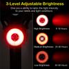 Padonow Smart Bike Tail Light: Auto On/Off Flashing Lights Red Back Led Warning Flashlight Easy Mount Cycling Safety Brake Taillight USB Rechargeable Ultra Bright Light Sensing Bicycle Rear Light view 4