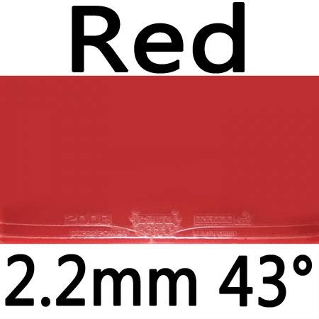 DAWEI Super Power 2008 Pips in Table Tennis Rubber Sheet (red 2.2mm 43)