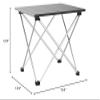 Grope Portable Camping Table with Aluminum Table Top, Folding Beach Table Easy to Carry, Prefect for Outdoor, Picnic, BBQ, Cooking, Festival, Beach, Home Use (Black-S) view 2