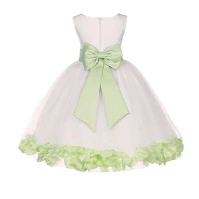 Ivory Flower Girl Dress Silver Royal Blue Purple Gold Pink Maroon Red 814T 12