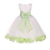 Ivory Flower Girl Dress Silver Royal Blue Purple Gold Pink Maroon Red 814T 12 view 1