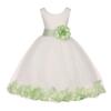 Ivory Flower Girl Dress Silver Royal Blue Purple Gold Pink Maroon Red 814T 12 view 2