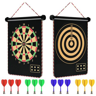 Mixi Magnetic Dart Board Outdoor Game for Kids with 12 Darts, Best Toys Gifts for Teenage Boys Girls Age 5 6 7 8 9 10 11 12 13 14 15 16 Years