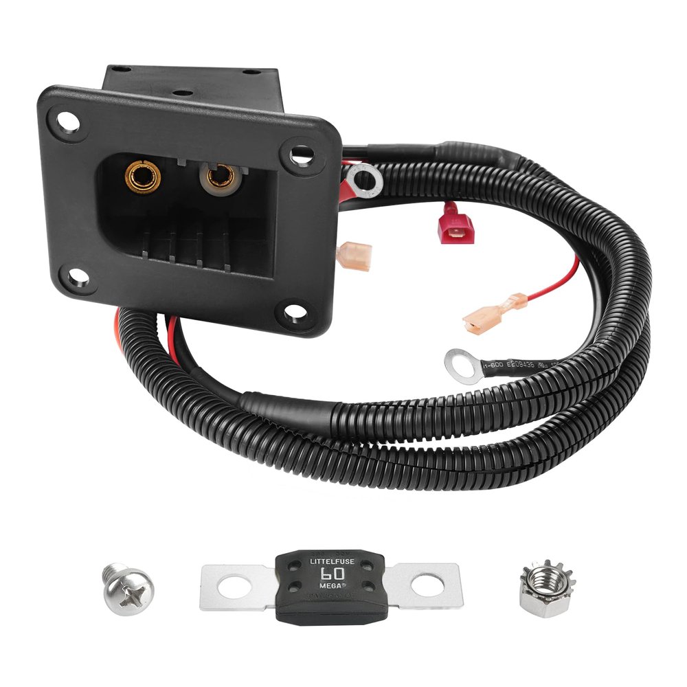 Drive-up 36V Powerwise Charger Receptacle for EZGO TXT Medalist Electric Golf Carts (Charger Receptacle)