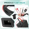 Drive-up 36V Powerwise Charger Receptacle for EZGO TXT Medalist Electric Golf Carts (Charger Receptacle) view 3