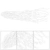 Alomejor 6PCS Billiards Net Hollow Out Pool Table Pocket Nets for Billiards Trainning Table Bag (White) view 2