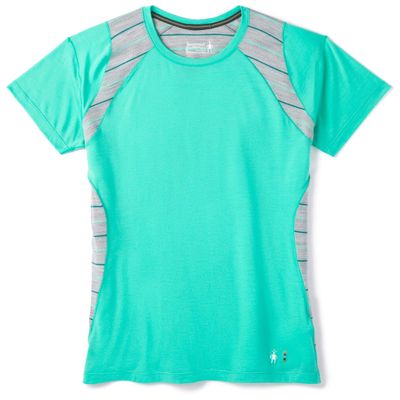 SmartWool Women's Merino 150 Baselayer Colorblock Short Sleeve, Oasis, X-Small