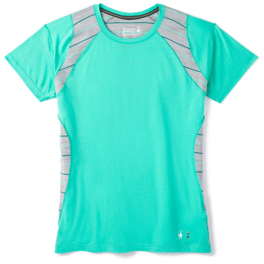 SmartWool Women's Merino 150 Baselayer Colorblock Short Sleeve, Oasis, X-Small