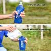 AONIJIE 2 Pack Soft Water Bottle, TPU Collapsible Flask Foldable Bottles for Hydration Pack, BPA-Free, for Running Hiking Cycling Climbing (2 Pcs - 250ml) view 4