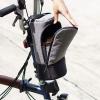 Vincita Nova Large Saddle Bag for Folding Bikes  Oversized Under-Seat Storage for Brompton, Dahon, Tern  Water-Resistant Commuter Pack with Wide Zipper Opening & Padded Base (Light Brown) view 4