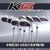 Majek K6 Iron Set Complete 8-Piece Men's Iron Set (4-PW, SW) Right Handed Steel Shaft Regular Flex R Flex Club view 2