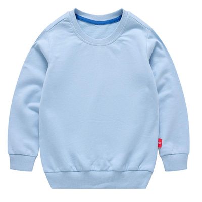 Ding-dong Baby Toddler Kid Boy Girl Solid Casual Crewneck Sweatershirt PulloverSky Blue,3T