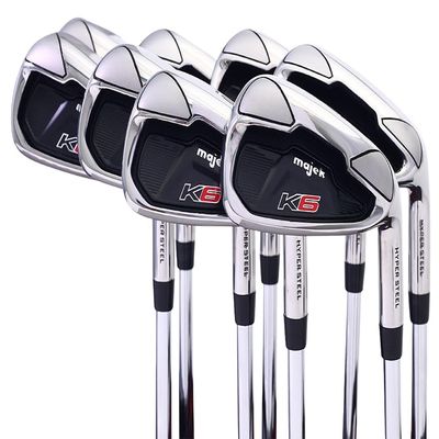 Majek K6 Iron Set Complete 8-Piece Short Men's Iron Set (4-PW, SW) Right Handed Steel Shaft Regular Flex R Flex Club (Short Men - 5' to 5'4")