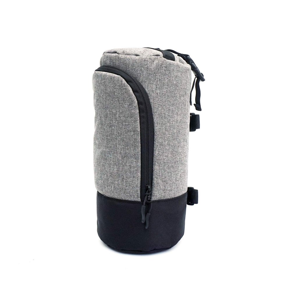 Vincita Nova Large Saddle Bag for Folding Bikes  Oversized Under-Seat Storage for Brompton, Dahon, Tern  Water-Resistant Commuter Pack with Wide Zipper Opening & Padded Base (Grey)
