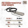 Rig'Em Right Waterfowl Pre-Rigged Texas Style Strap Weight Decoy Anchors for Duck Hunting (4-oz Strap Weight) view 4