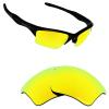 Alphax 24K Gold Mirrored Elite Polarized Replacement Lenses for Oakley Half Jacket 2.0 XL Sunglasses