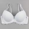 Swbreety Women Bra and Panty Set Satin Bowknot Lace Underwire Bras Lingerie Set White view 3
