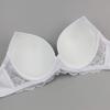 Swbreety Women Bra and Panty Set Satin Bowknot Lace Underwire Bras Lingerie Set White view 4