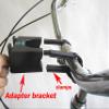BIRIA Bicycle Basket with Quick Release Universal Bracket, Front Quick Release Basket, Removable, Wire Mesh Bicycle Basket, Blue view 3