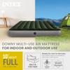 Intex 64762E Dura-Beam Standard Downy Air Mattress: Fiber-Tech Full Size Built-in Foot Pump 10in Bed Height 300lb Weight Capacity view 2